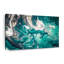 Abstrait bleu sarcelle, reproduction sur toile-1149835571