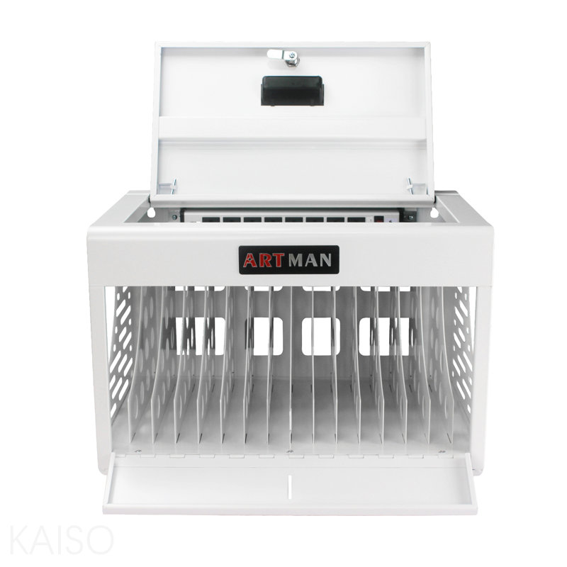 Armoire de rangement à 16 compartiments pour ordinateur portable Chromebook, Black