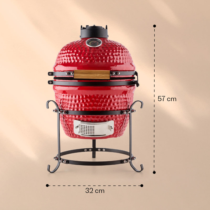 Klarstein Freestanding Gas Grill, Red
