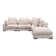 Saegan 130.5" Wide Right Hand Facing Modular Corner Sectional with Ottoman