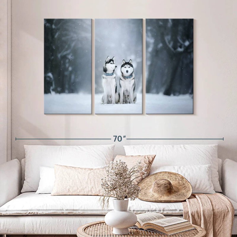 Brampt Husky Buddies, 32" H x 50" W
