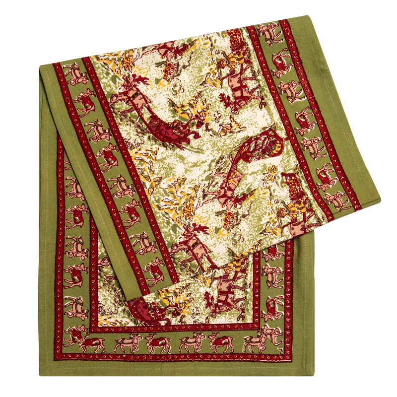 Renne Handmade Floral Table Runnner, 72" Rectangle