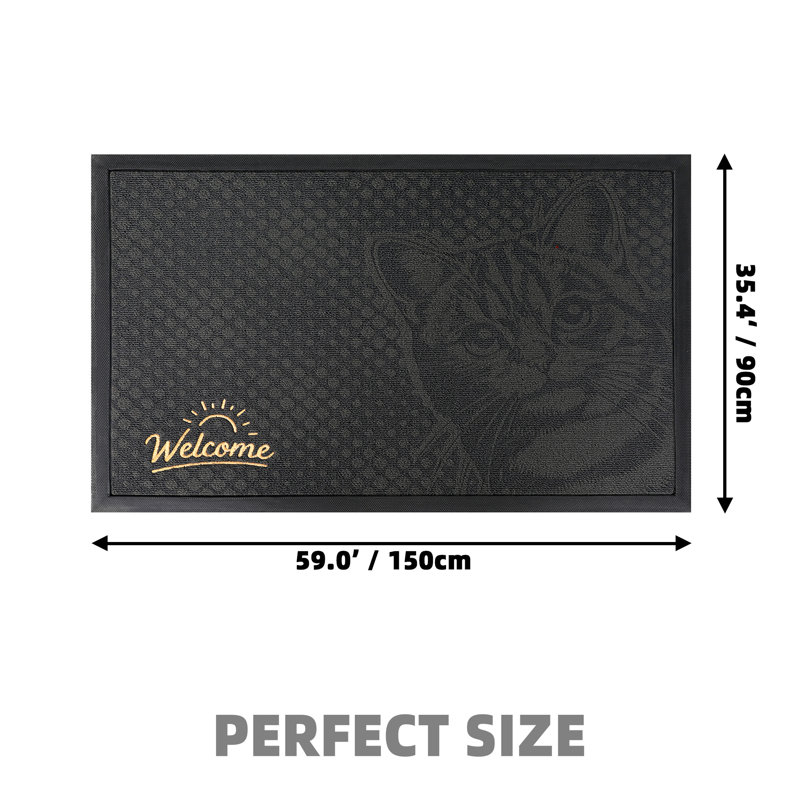 Non-Slip Indoor Doormat, 36" W x 59" L