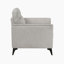 Chaise avec accoudoirs évasés modernes et contemporains de 35 po Misa - Chaise rembourrée en microfibre, coussins rembourrés en mousse moelleuse-1952254710