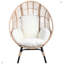 Chaise de patio en osier PE modèle 2 avec rotin et table d'appoint-1359776599-1359776597