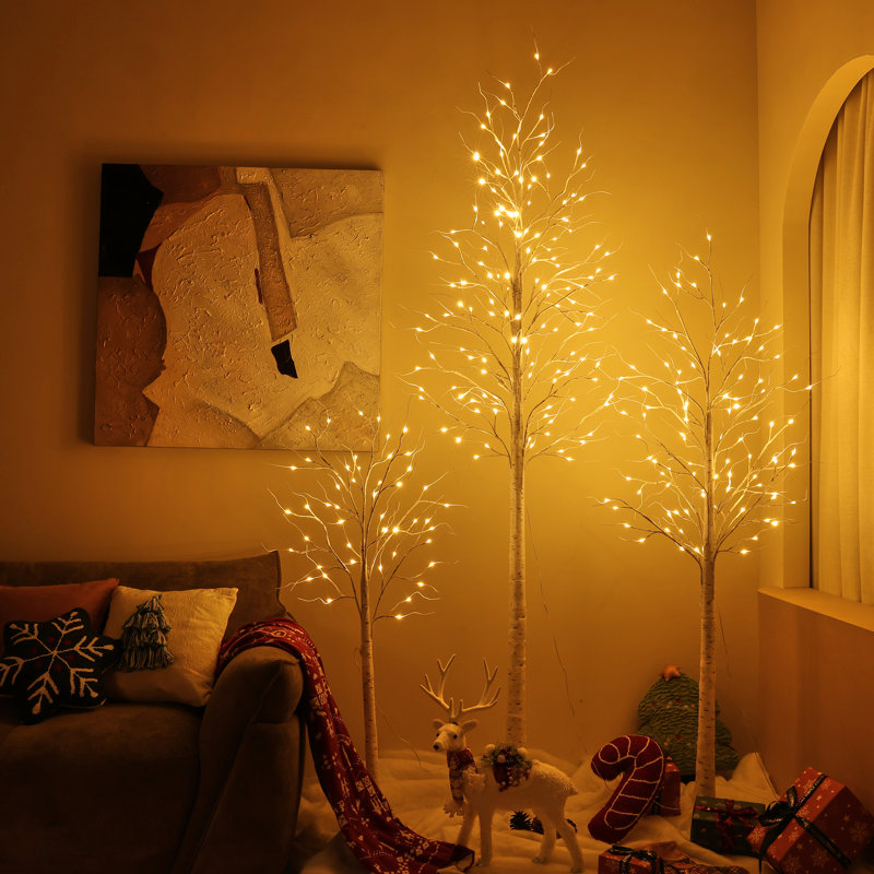 Ensemble de lumières DEL pour bouleau Adcock, 4 pi + 6 pi + 8 pi