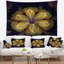 Tapisserie contemporain à motif floral fractal-28498372