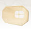 Abat-jour rectangulaire basique à coins coupés Royal Designs, Inc. BSO-710-14WH-2, (6 x 8 po) x (9 x 14 po) x 10,5 po, blanc, lot de 2-59895638-59895633
