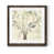 Papier, cadre noyer