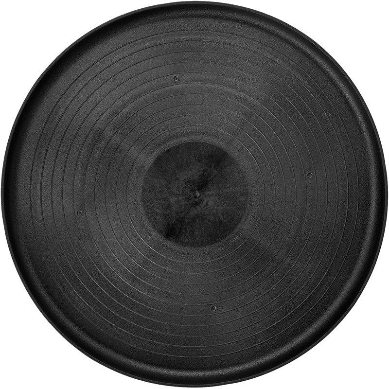 Soucoupe, H 1,75 po x l 16 po x P 16 po, Noir