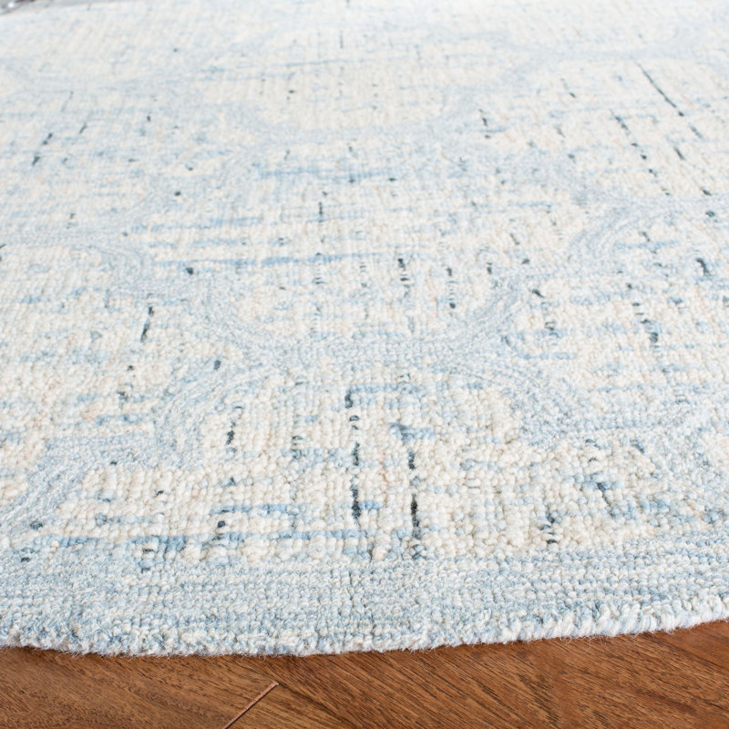 Tapis en laine touffeté à la main Swader, Rond 6 pi