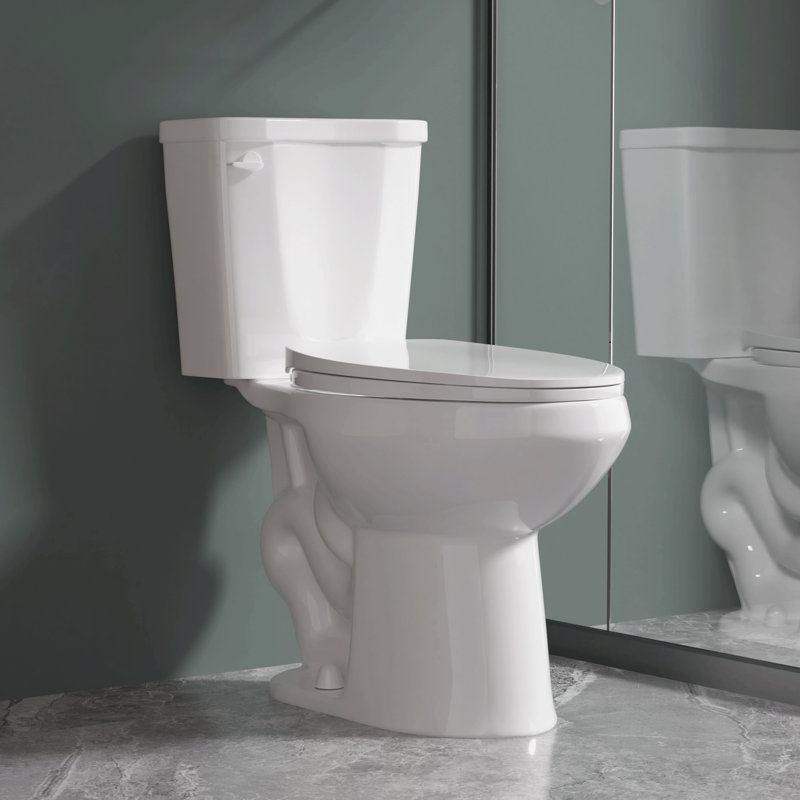17" ADA Height 2-Piece Toilet 1.0 GPF Single Flush Elongated with Soft-Close Seat