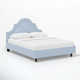 Knipe Upholstered Scalloped Bed