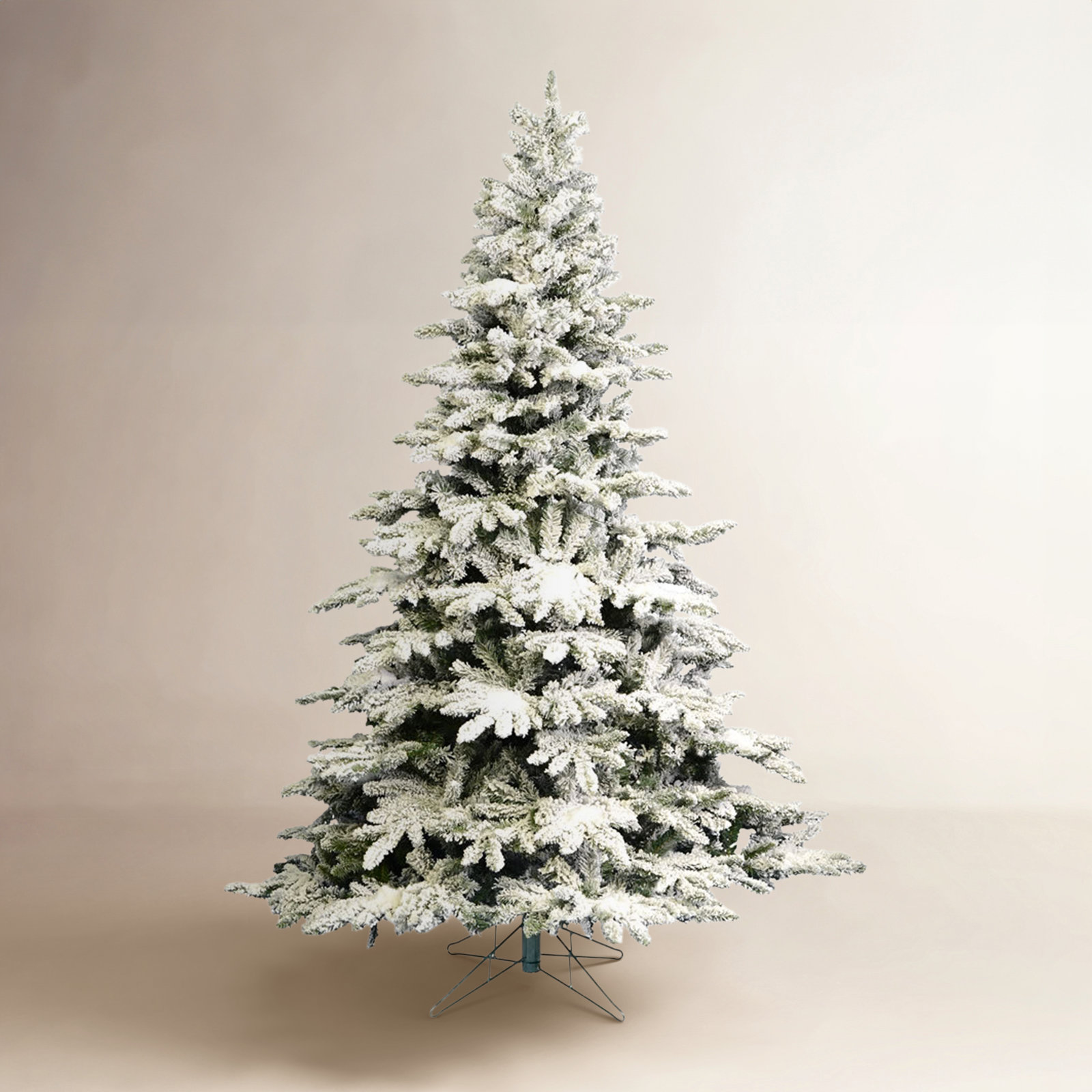 White Frosted 14' Fir Christmas Tree, 4.5' H