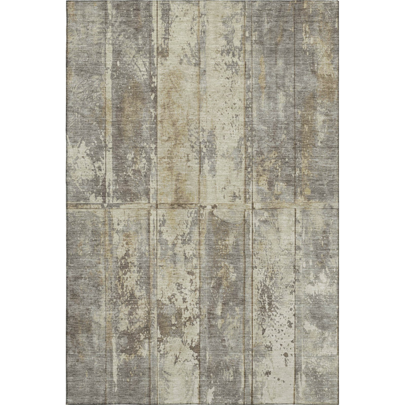 Premium Machine Washable Meidell AMF1715 Stripes Rug, Rectangle 3' x 5'