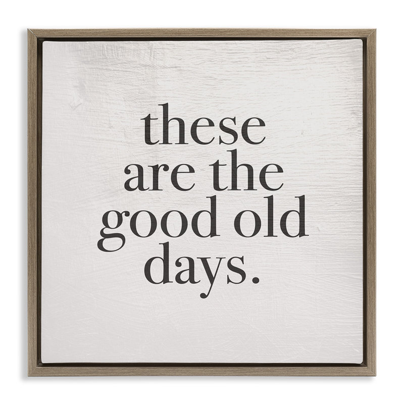 Good Old Days Family Design, 25" H x 25" W, Montalcino Elm Floater Frame