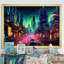 "Berlin Neon Cityscape I", reproduction d'art sur toile-2092598128-2092598139