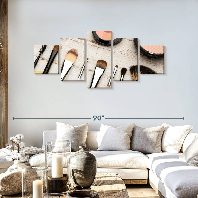 Makeup Tools, 30" H x 68" W