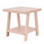 Table d'appoint contemporaine en bois, rose