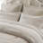 Luxurious Jacquard Bedding Sets, Polyester King Size With Neutral Chic Style