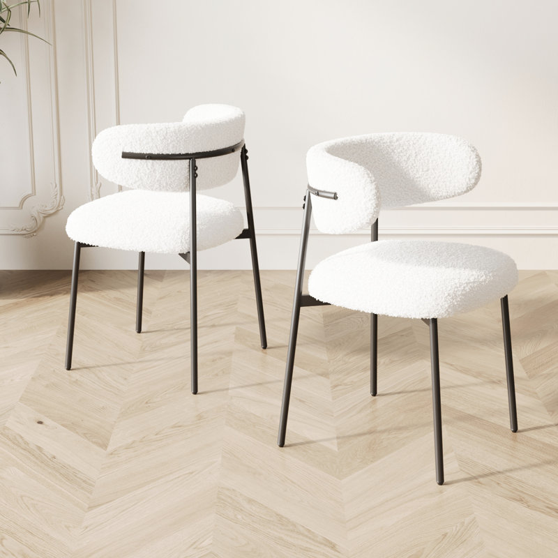 Ensemble de 2 chaises de salle à manger, chaises de salle à manger de style médiéval moderne, chaises en velours avec pieds en métal, cuisine, facile à assembler et convenant à la maison et au bureau