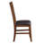 Areni "X" Shape Backrest Side Chair in Espresso and Walnut (Set of 2)