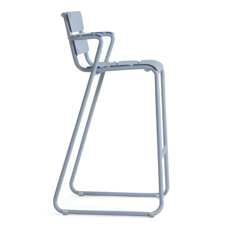 Tabouret de bar 31,13 po Corail, Bleu pastel
