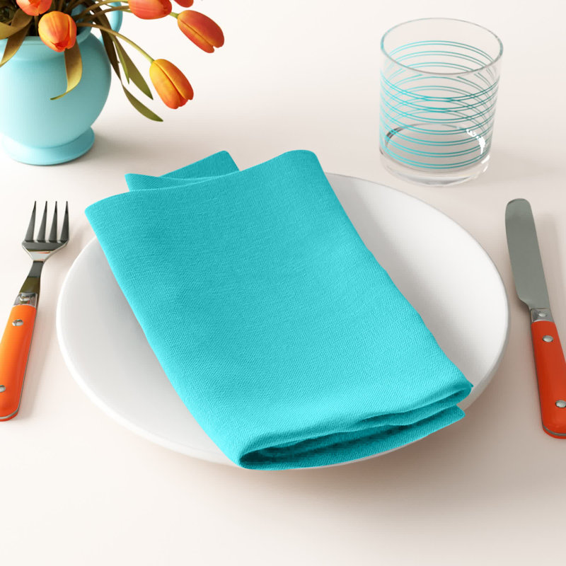Polyester Square Napkin - Basics by Wayfair™, Black, Set of 10