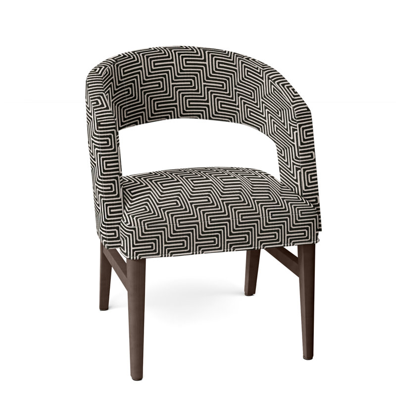 Chaise avec accoudoirs Bryant, Perigold Onyx, Noisette