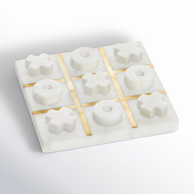 Gryffon Marble Tic-Tac-Toe Game Set