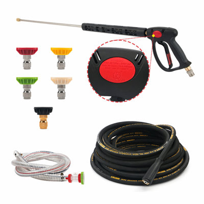 Hot Water Pressure Washer Commercial Movable Gasoline Engine 4 GPM, 4000 PSI, Electric Start