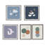 «Abstract Soft Circles Part 1 and 2» par Lauradidthis, ensemble d'art mural sur toile encadrée