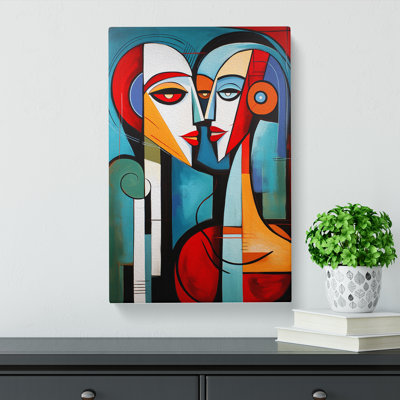 Lovers Constructivism Art No.2 - Wrapped Canvas