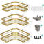 Ensemble de 3 tablettes de rangement en coin antirouille-1311441215-1311441204