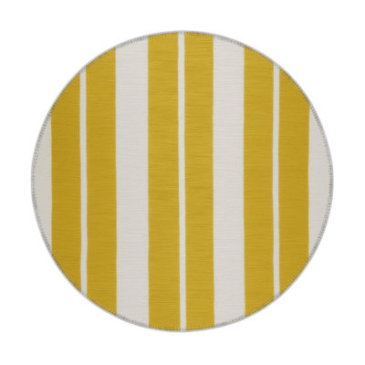 HorizontalStripes Gray Indoor and Outdoor Area Rug