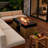 Outdoor Fire Pit Table 47.2 Inch Rectangular Fire Table with Storage Drawer for Patio Backyard Deck