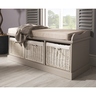 Bastogne Polyester Blend Upholstered Storage Bench