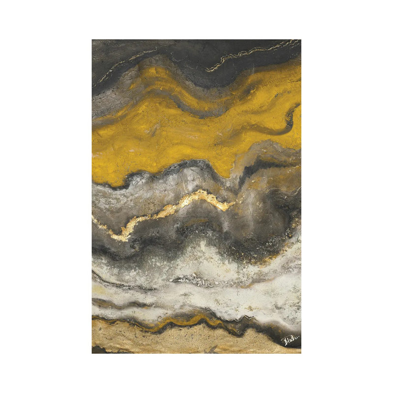 «Lava Flow I», reproduction sur toile tendue, H 18 po x l 12 po x P 1,5 po