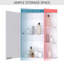Antaniyah 170mm W 630mm H Wall Mounted Required Framed Medicine Cabinet Mirror 4 Fixed