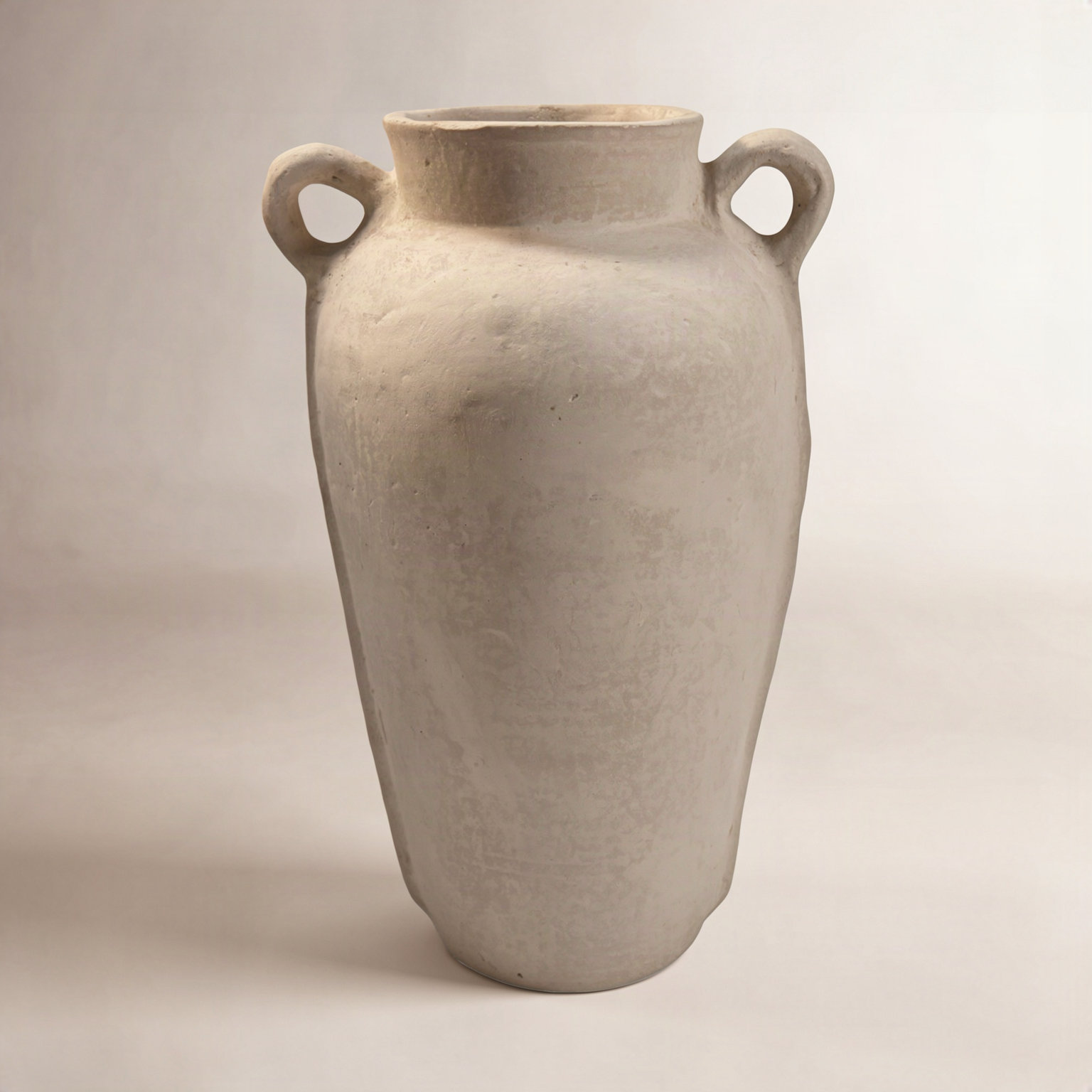 Patrie Terracotta Table Vase, White