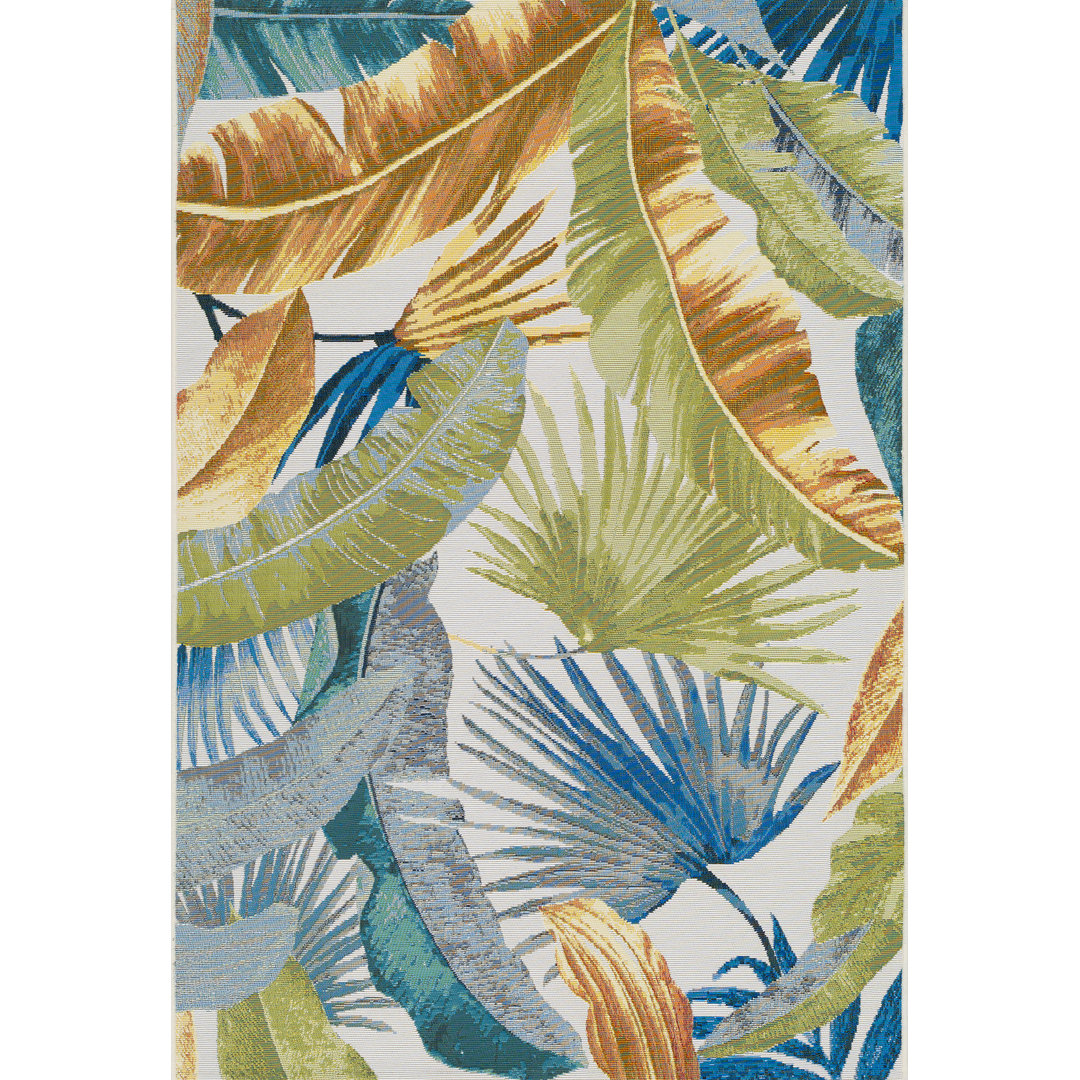 Marina Kilim Green/Blue/Grey Indoor/Outdoor Rug
