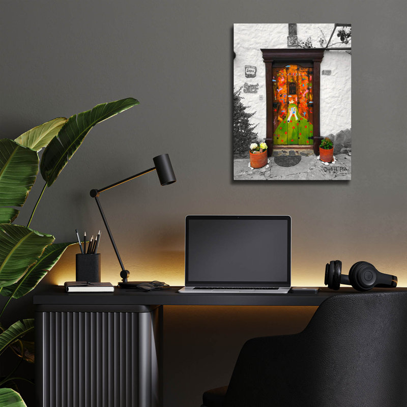  «Peekaboo» par Dante Plata, art mural en verre acrylique, 12 po x 16 po