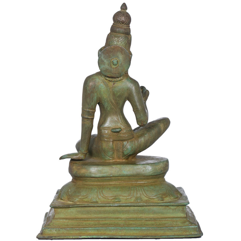 Devi Uma assis, Super antique, H 14 po x l 10 po x P 8 po