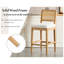 Upholstered Bar Stool with Solid Wood Frame-373060165-373060167