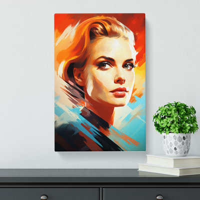 Grace Kelly Futurism - Art Prints - Wrapped Canvas