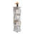Hagel 51"H X 18"W 4-layer Rotating Corner Bookcase and Display Stand
