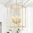 5 - Light Dimmable Lantern Square/Rectangle Chandelier-413200722