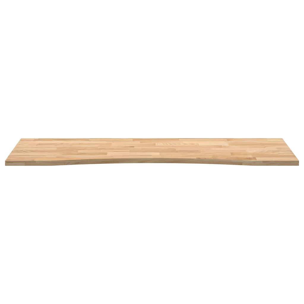 Vidaxl (Natural, 140 X 60 X 2.5 Cm) Desk Top Writing Table Study Desk Untreated Solid Wood Oak Rectangular - Image 2