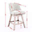 Ensemble de 2 tabourets pivotants à hauteur de comptoir, tabouret de bar rembourré de 26 po de hauteur-1496660121