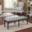 Velvet Upholstered Bench
